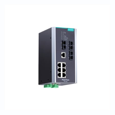 Moxa Iec 61850-3 Mgd Eth. Swtch W/ 7 10/100Baset(X)Ports, Pt-510-3S-Sc-24 PT-510-3S-SC-24